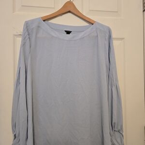 Ann Taylor Sky Blue Long Sleeve Top